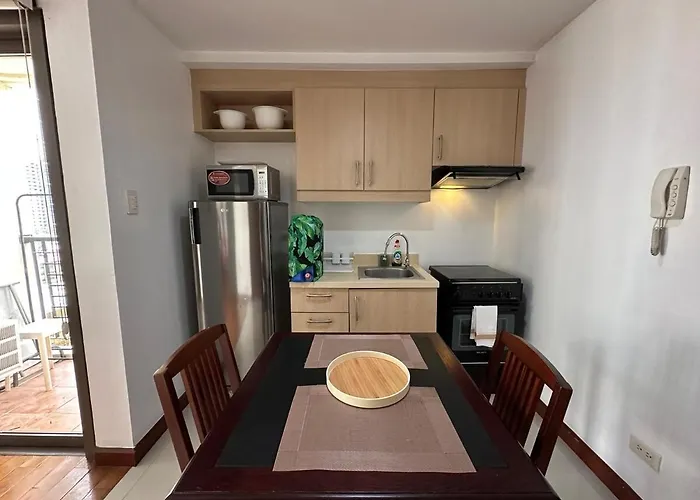 Tropical Wood W Balcony Near Greenbelt Pool And Gym Access Apartment